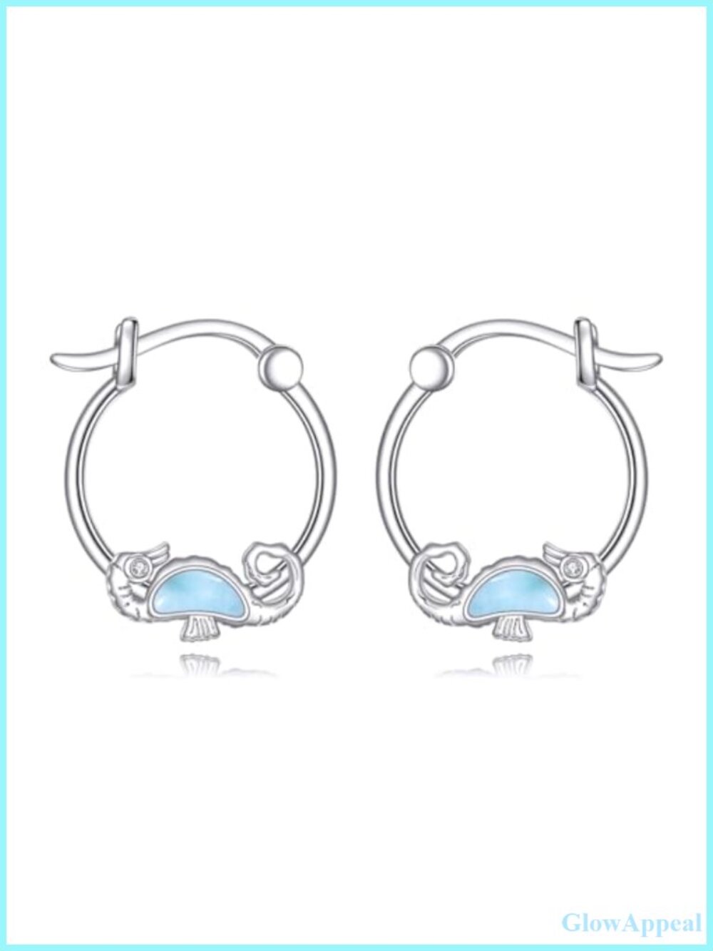 925 Sterling Silver Animal Hoop Earrings Cute Pig Bee Huggie for Women